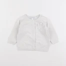 Vertbaudet - gilet blanc - 6 mois