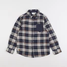 Vertbaudet - chemise beige, bleu - 8 ans