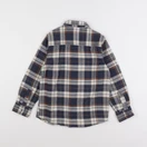 Vertbaudet - chemise beige, bleu - 8 ans