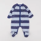 Petit Bateau - pyjama velours bleu - 9 mois