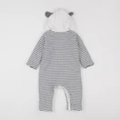 Petit Bateau - combinaison blanc, bleu - 12 mois