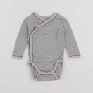 Petit Bateau - body gris - 3 mois
