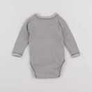 Petit Bateau - body gris - 3 mois