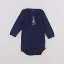 Petit Bateau - body bleu - 3 mois