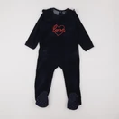 Vertbaudet - pyjama velours bleu - 3 ans
