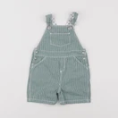 Petit Bateau - salopette vert - 6 mois