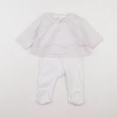 Jacadi - pyjama coton blanc - 6 mois