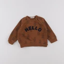 Boutchou - sweat marron - 9 mois