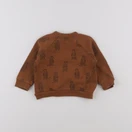 Boutchou - sweat marron - 9 mois