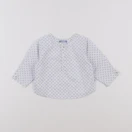 Jacadi - blouse blanc, bleu - 6 mois
