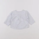 Jacadi - blouse blanc, bleu - 6 mois
