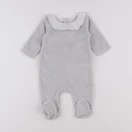 Jacadi - pyjama velours gris - 3 mois