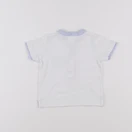 Jacadi - polo blanc, bleu - 6 mois