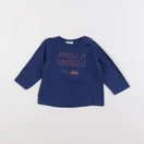 Tape à l'oeil - tee-shirt bleu - 6 mois