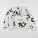 Zara - sweat imprimé au dos beige - 11/12 ans