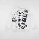 Zara - sweat imprimé au dos blanc - 11/12 ans