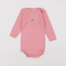 Petit Bateau - body rose - 6 mois