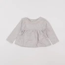 Zara - tee-shirt gris - 6/9 mois