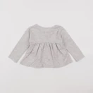 Zara - tee-shirt gris - 6/9 mois
