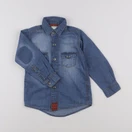 Vertbaudet - chemise imprimé au dos bleu - 4 ans