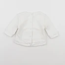 Vertbaudet - sweat blanc - 0/3 mois
