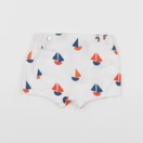Jacadi - short blanc, bleu - 1 mois