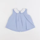 Jacadi - blouse bleu - 6 mois