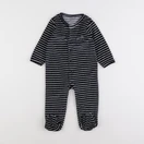 Vertbaudet - pyjama velours bleu - 9 mois
