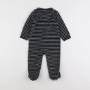 Vertbaudet - pyjama velours bleu - 9 mois