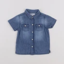 Vertbaudet - chemise bleu - 6 mois