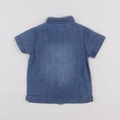Vertbaudet - chemise bleu - 6 mois