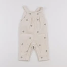 Vertbaudet - salopette beige - 6 mois