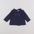 Petit Bateau - tee-shirt bleu - 6 mois
