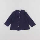 Petit Bateau - tee-shirt bleu - 6 mois