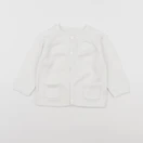 Petit Bateau - gilet blanc - 12 mois