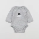 Vertbaudet - body gris - 0 mois