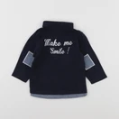 Tape à l'oeil - polo imprimé au dos bleu - 12 mois