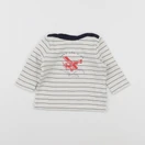 Cyrillus - tee-shirt beige, bleu - 6 mois