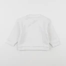 Jacadi - sweat blanc, bleu - 12 mois