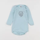 Petit Bateau - body bleu - 6 mois