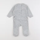 Vertbaudet - pyjama velours gris - 12 mois