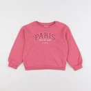 Vertbaudet - sweat rose - 6 ans