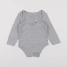 Vertbaudet - body gris - 6 mois
