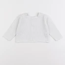 Zara - gilet blanc - 3/6 mois