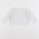 Zara - gilet blanc - 3/6 mois