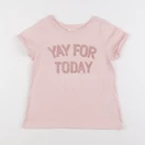 H&M - tee-shirt rose - 4/6 ans