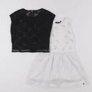 IKKS - robe gris, noir - 4 ans
