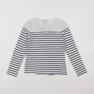 IKKS - tee-shirt blanc, bleu - 8 ans
