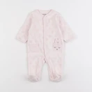 Vertbaudet - pyjama coton rose - 1 mois