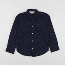 H&M - chemise bleu, blanc - 5/6 ans